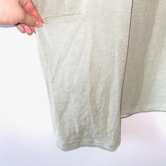 DONNI. NWT Cream Striped Pocket Open Front Cardigan One Size Women’s - Picture 5 of 13